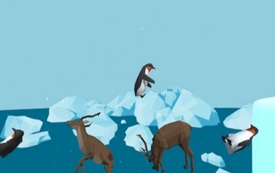 企鹅蹦跳